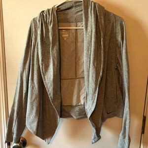 Nike grey cardigan with pockets - size medium